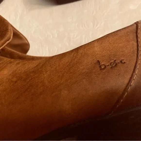 BOC Heeled Rust/Brown Shoes - Picture 3 of 9